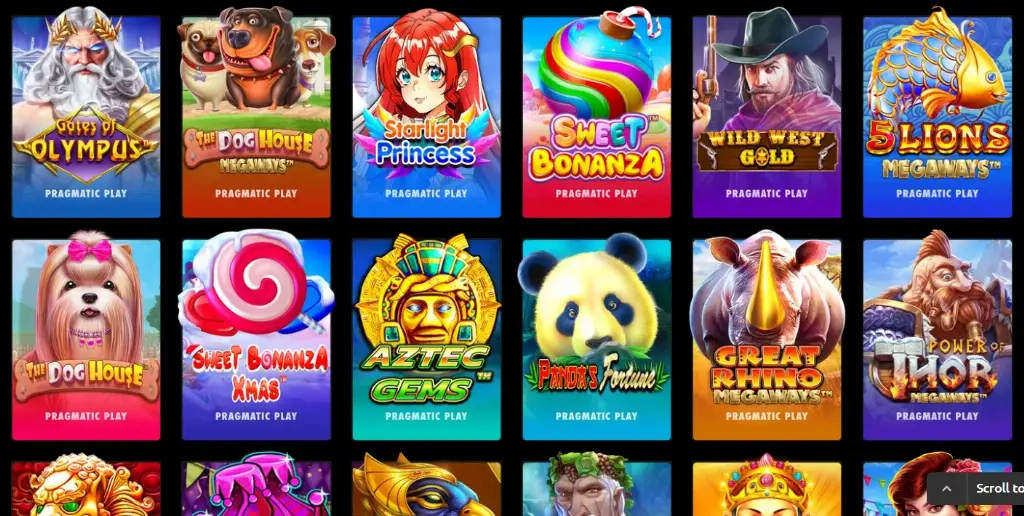 McLuck Slots - Banner with colorful game icons.