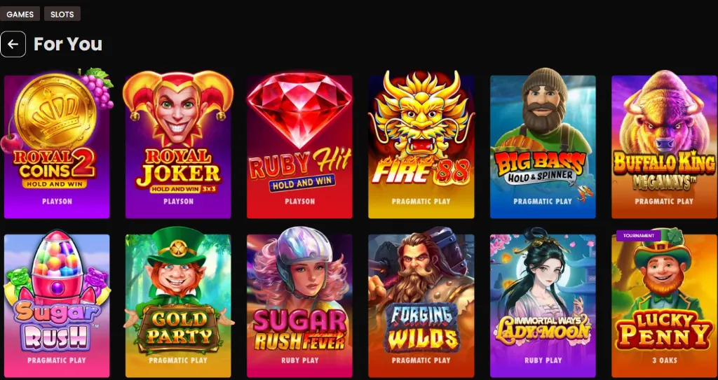 mega bonanza slot collection
