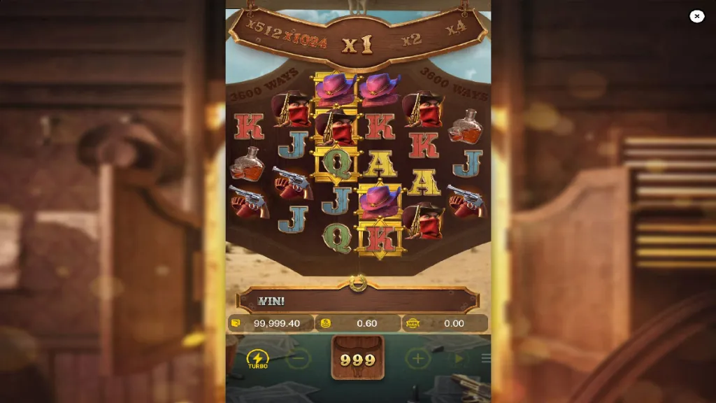 Wild Bounty Showdown - Game screenshot with winning symbols.