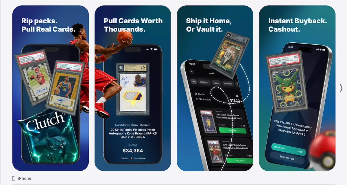 clutchpacks apple app store app