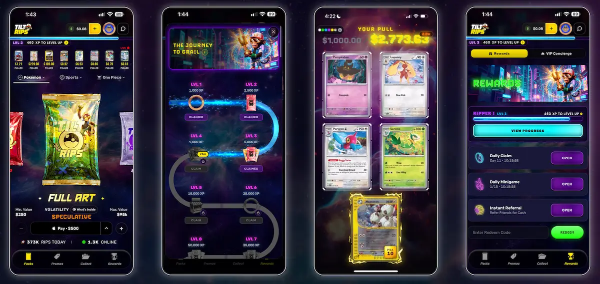 tiltrips apps